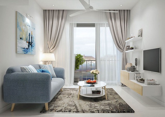 Mẫu thiết kế nội thất chung cư cao cấp trên 100m2 Lacasa quận 7 HCM