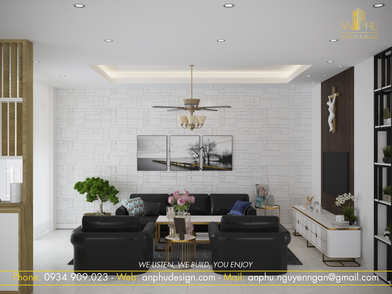 Thi công nội thất nhà phố chị Thanh sang trọng, tiện nghi