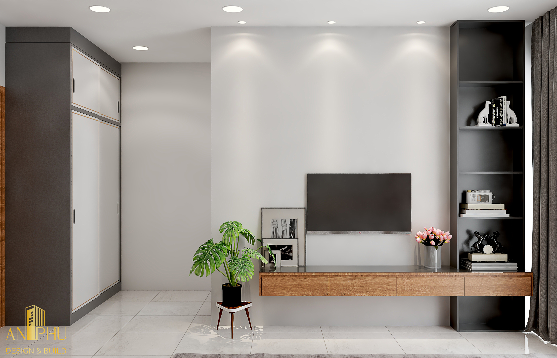 Thiết kế đơn giản có thể hữu ích trong việc mở rộng không gian trong mắt của người xem